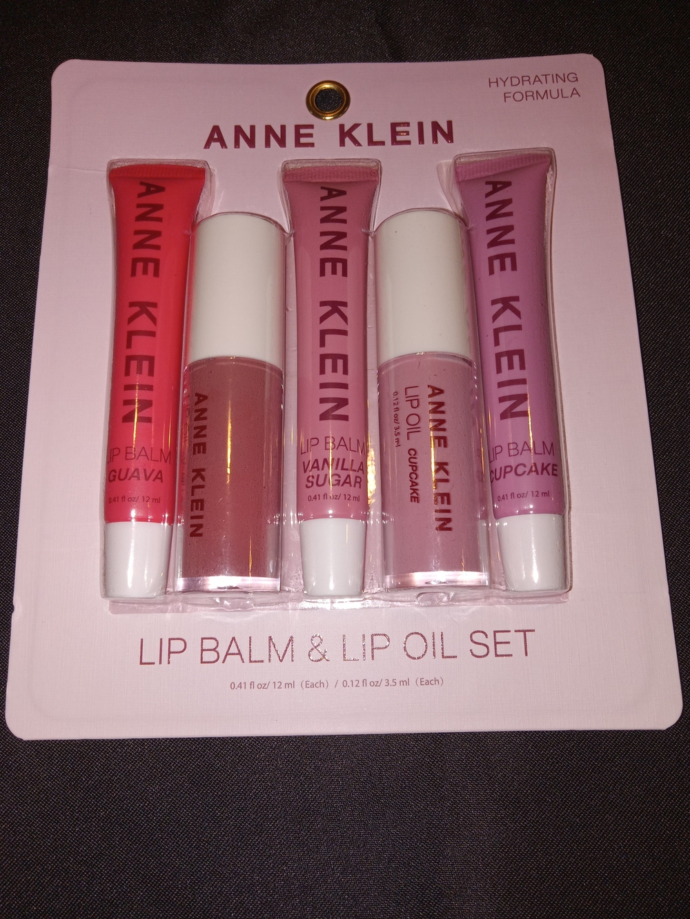 Anne Klein Lip Balm & Lip Oil Set - Red and Pink Shades